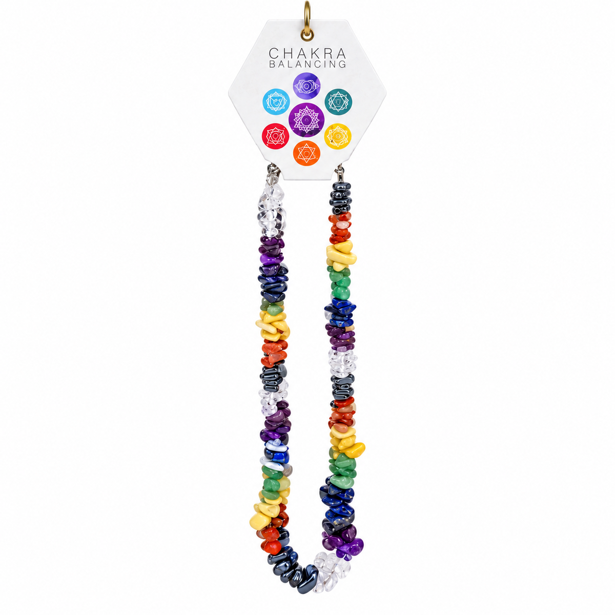 Chakra Small Stone Chip Necklace