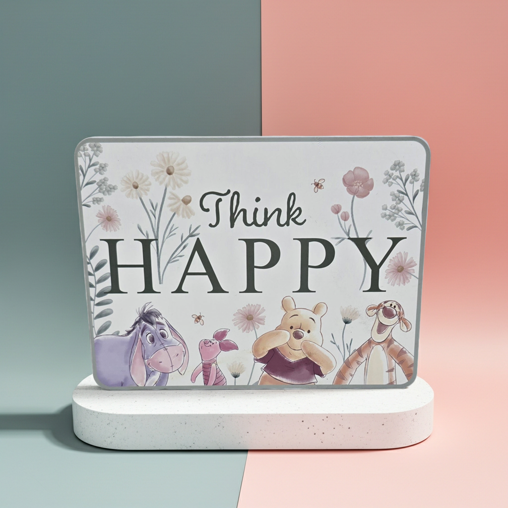 Think Happy Hanging Sign
