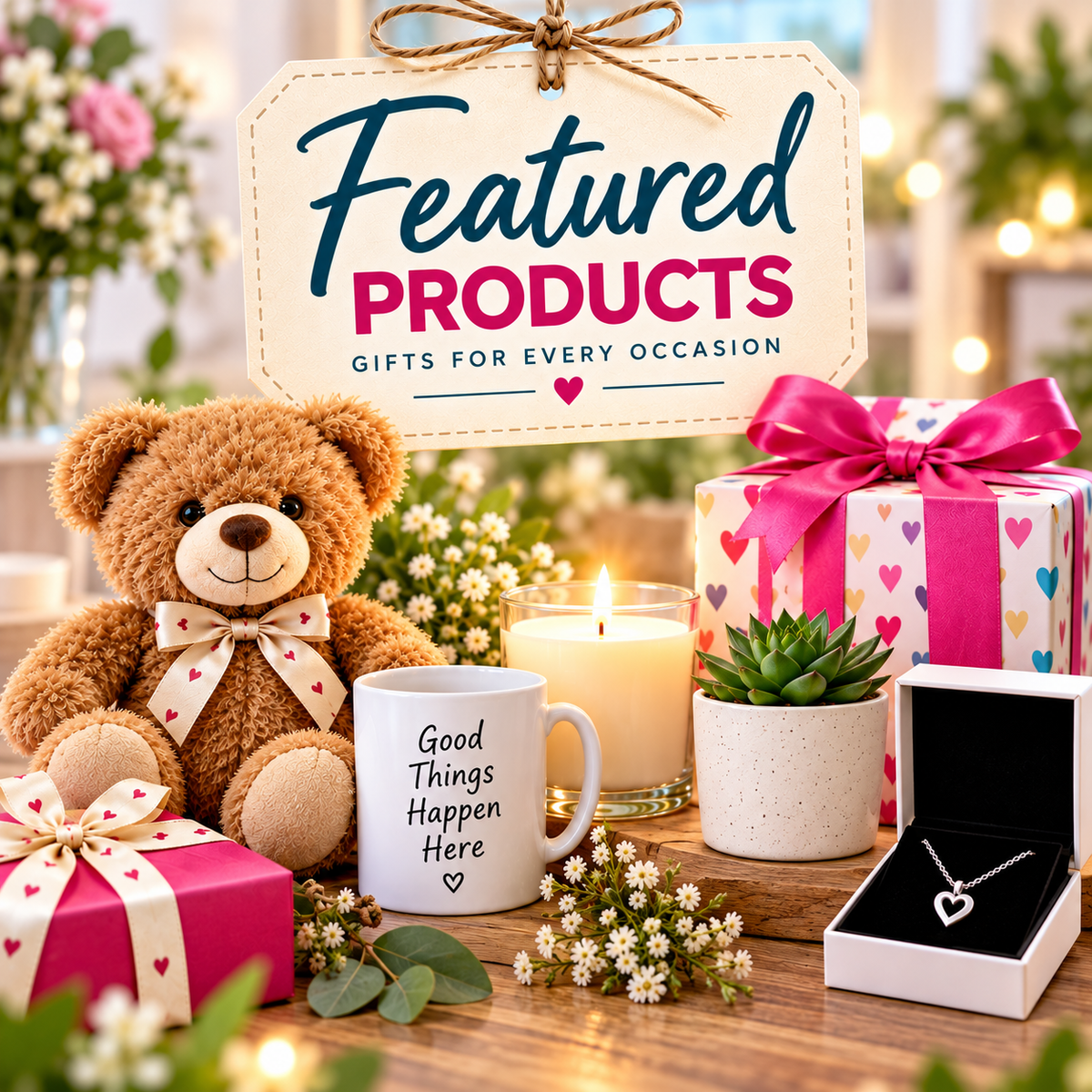 A curated selection of featured gifts, novelty items and handmade keepsakes from Griffwoods