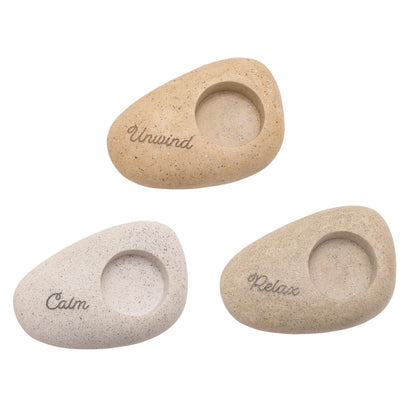 Juliana Relaxing Pebble Candle Holders