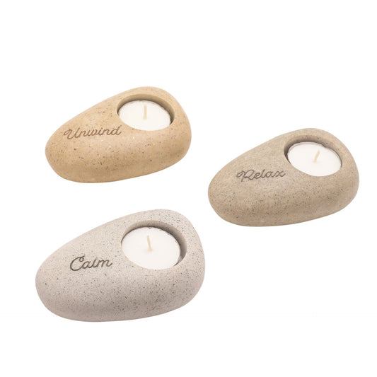 Juliana Relaxing Pebble Candle Holders