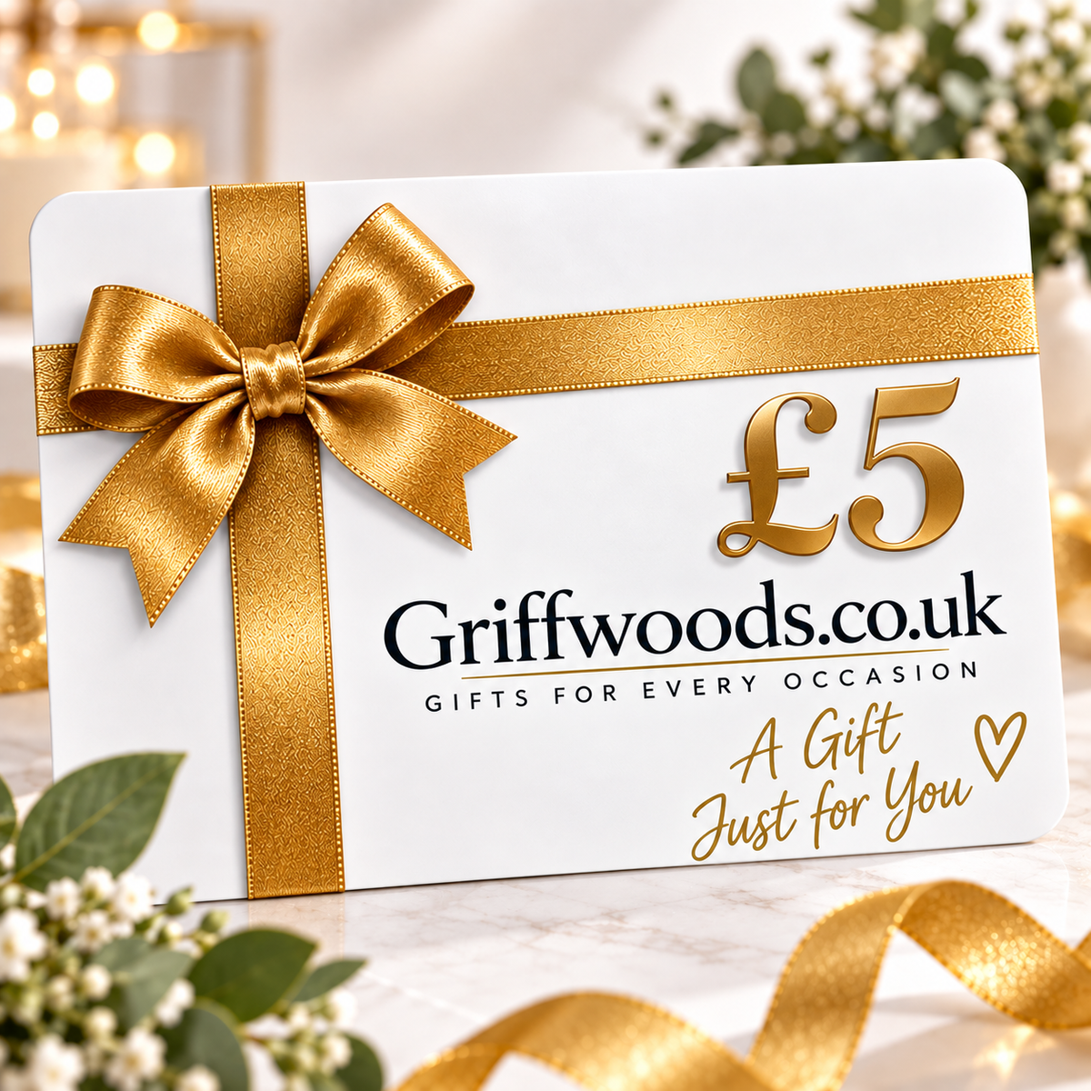 A £5 gift card from Griffwoods.co.uk