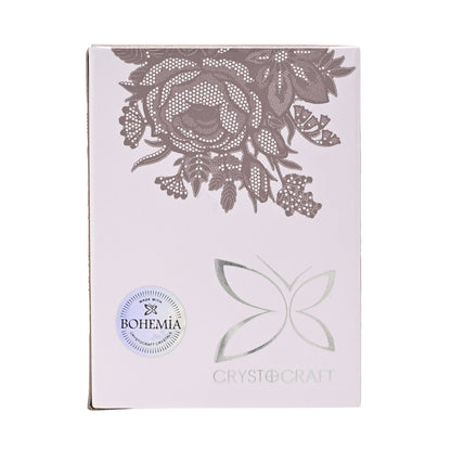 Bohemia Crystal box with floral design and brand logo on a white background