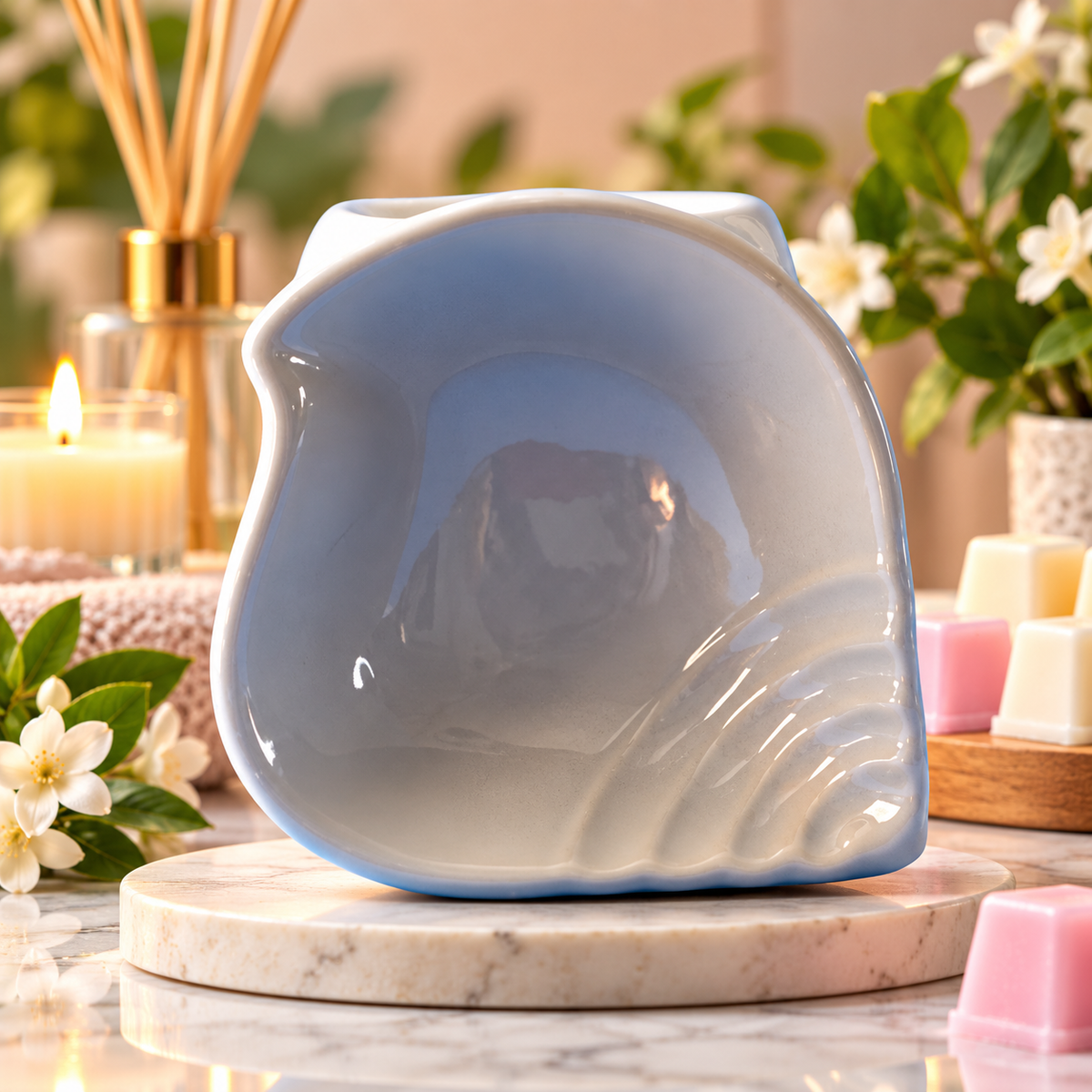 Seashell Ceramic Oil & Wax Melt Burner
