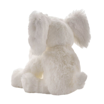White plush toy with a glowing interior on a white background